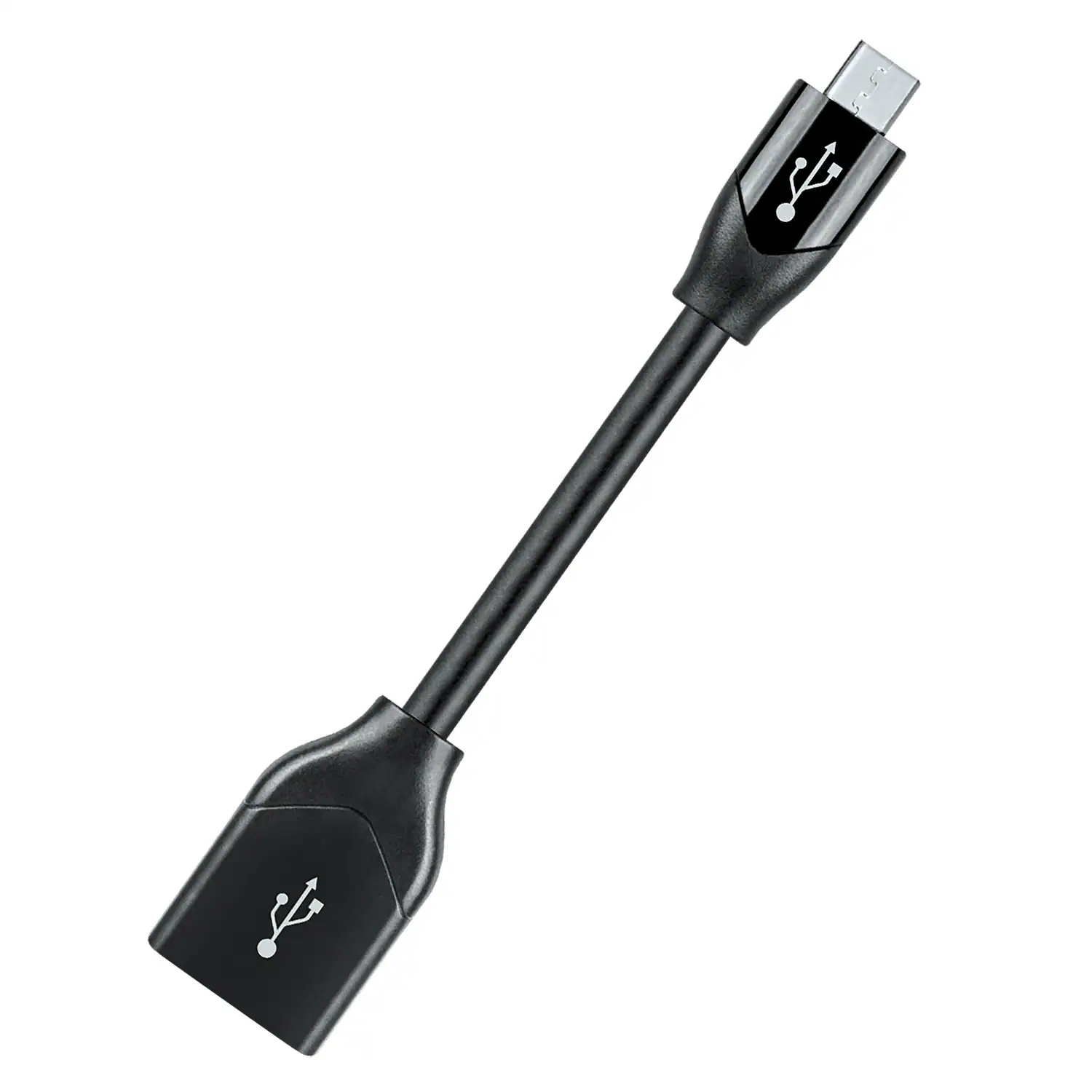 AudioQuest - DragonTail USB-A > Micro Adaptor - Female USB-A to Male Micro - Black
