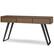 Angle. Simpli Home - Lowry Console Sofa Table - Rustic Natural Aged Brown.