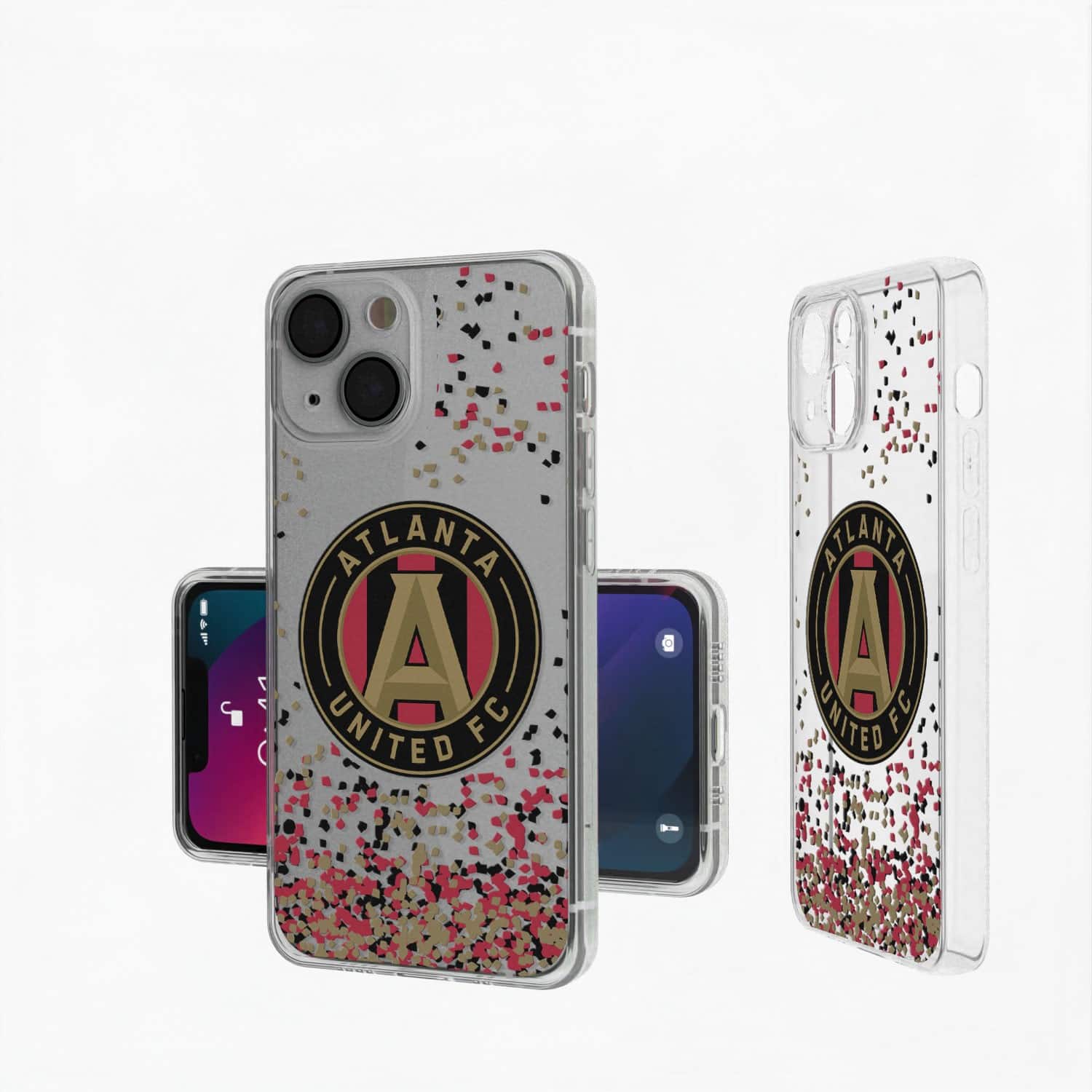 Keyscaper - MLS - Atlanta United FC iPhone Confetti Design Clear Case - 14 Pro - Multicolor