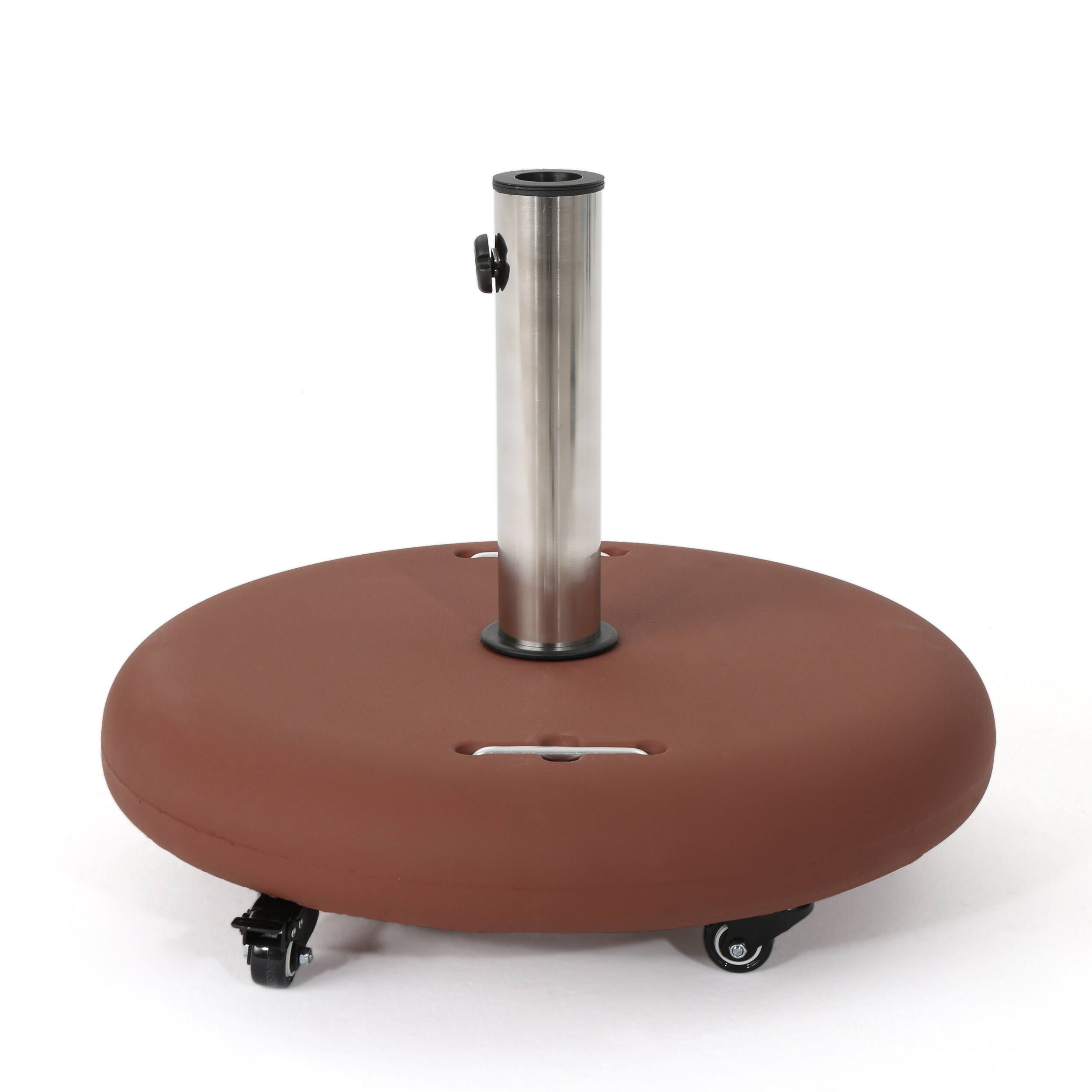 Alt View 1. Anysun - Simple Design Round High-Quality Flexible Moble Umbrella Base, Assembly Required - Terracotta.
