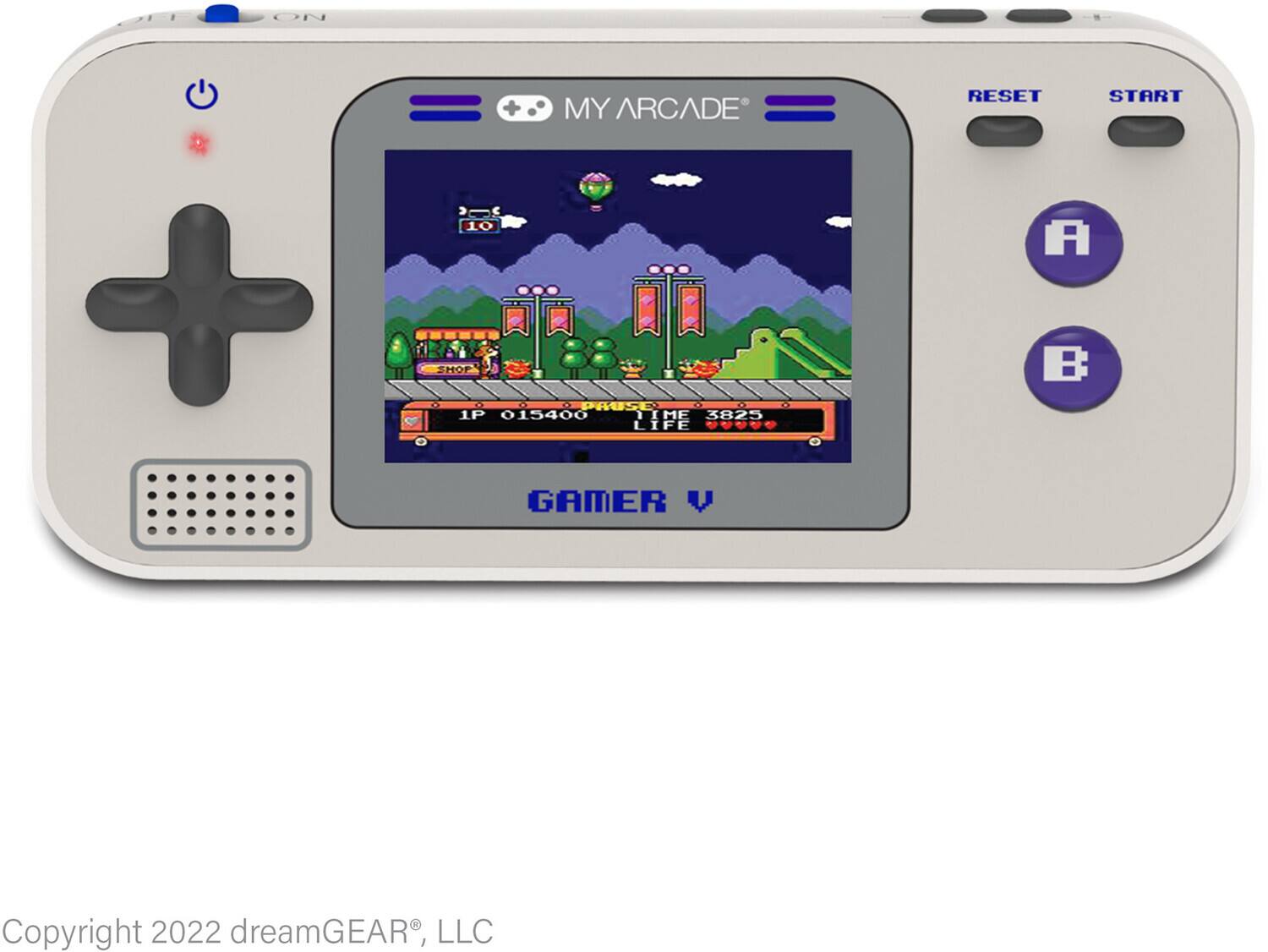 MY ARCADE

1P 015400 TIME 3825 LIFE

GAMER V

Copyright 2022 dreamGEAR, LLC