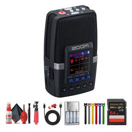 Zoom - H2essential Multi-Mic32-Bit Float Handy Recorder + Bluetooth Adapter, Bundle
