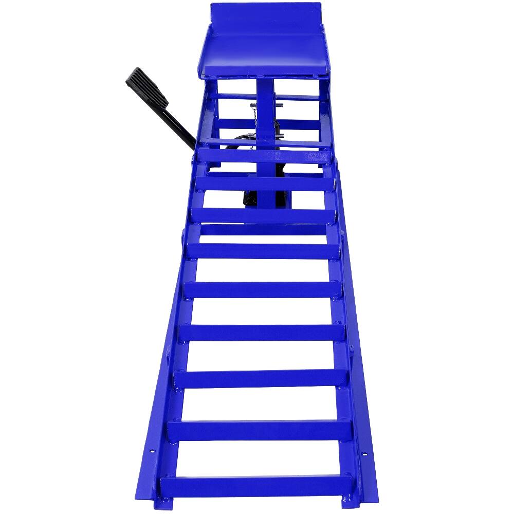 Alt View 2. Ropilly - Ropilly 5 Ton Hydraulic Car Ramps Truck Service Lifts with Pedal Auto Repair Frame 2 Pack Blue.