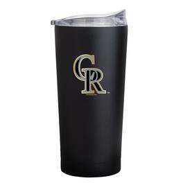 Logo Brands - Colorado Rockies Black Foil 20oz. Powder Coat Tumbler - Multicolor
