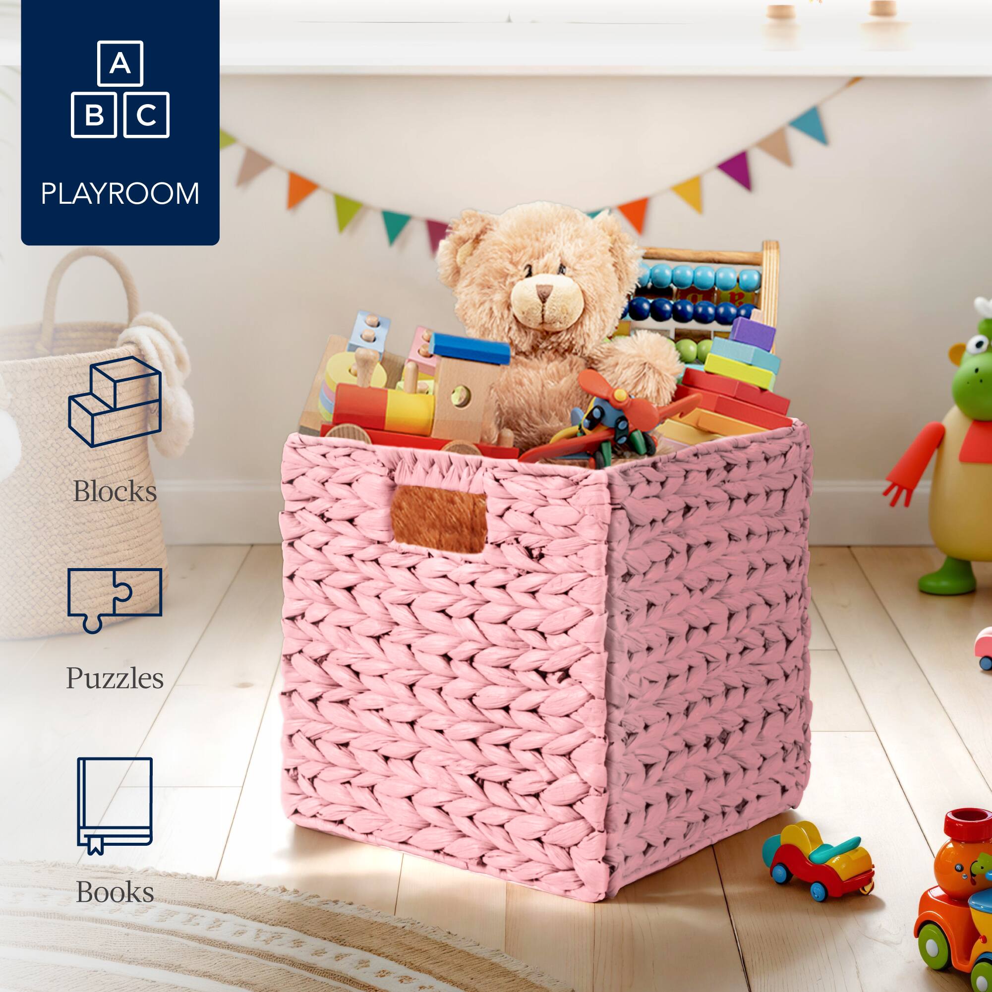 A B C PLAYROOM Blocks Puzzles Books