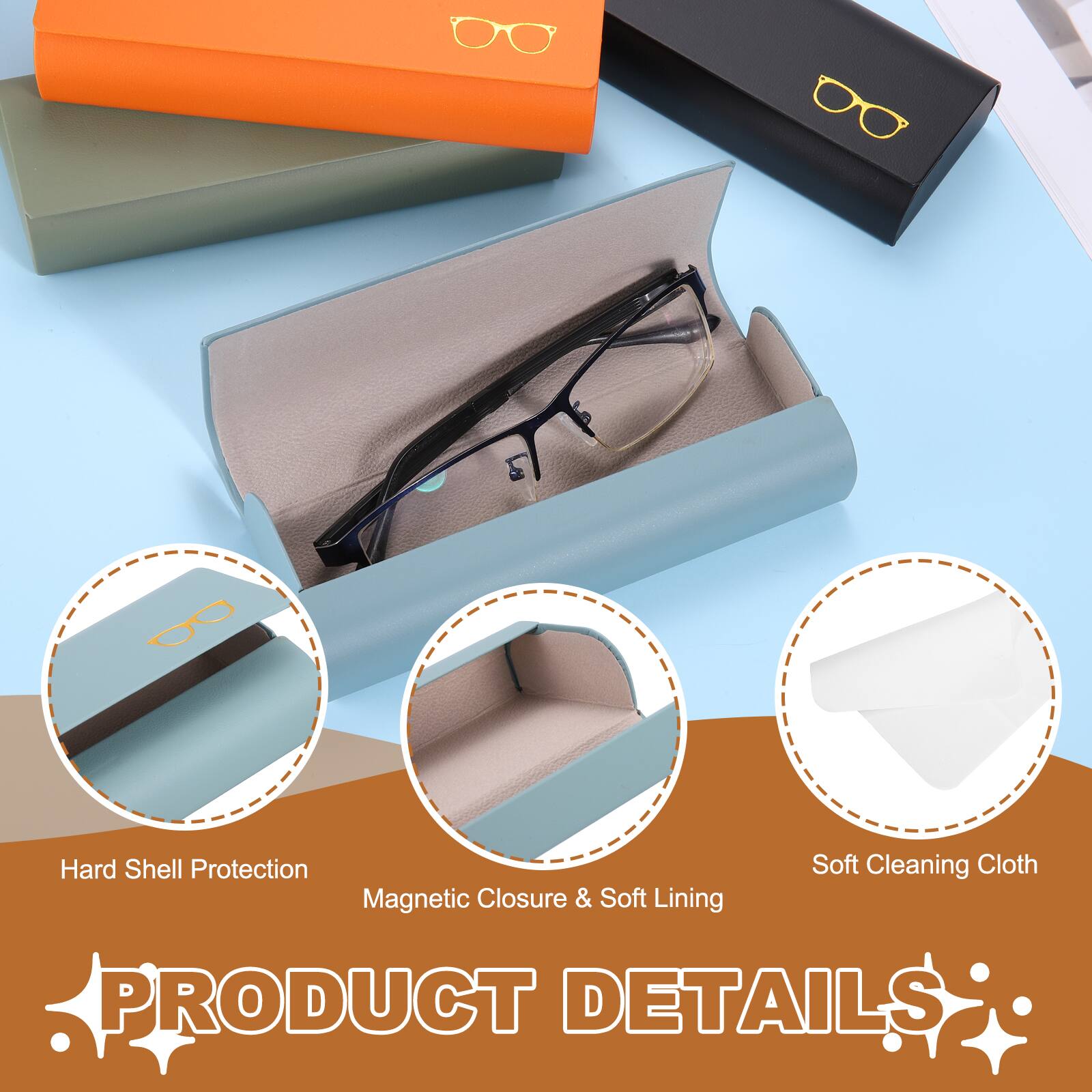 Hard Shell Protection  
Magnetic Closure & Soft Lining  
Soft Cleaning Cloth  

PRODUCT DETAILS