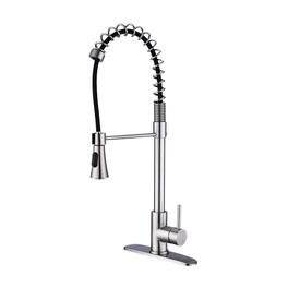 Commercial Modern Single Handle Spring High Arc Kitchen Faucet