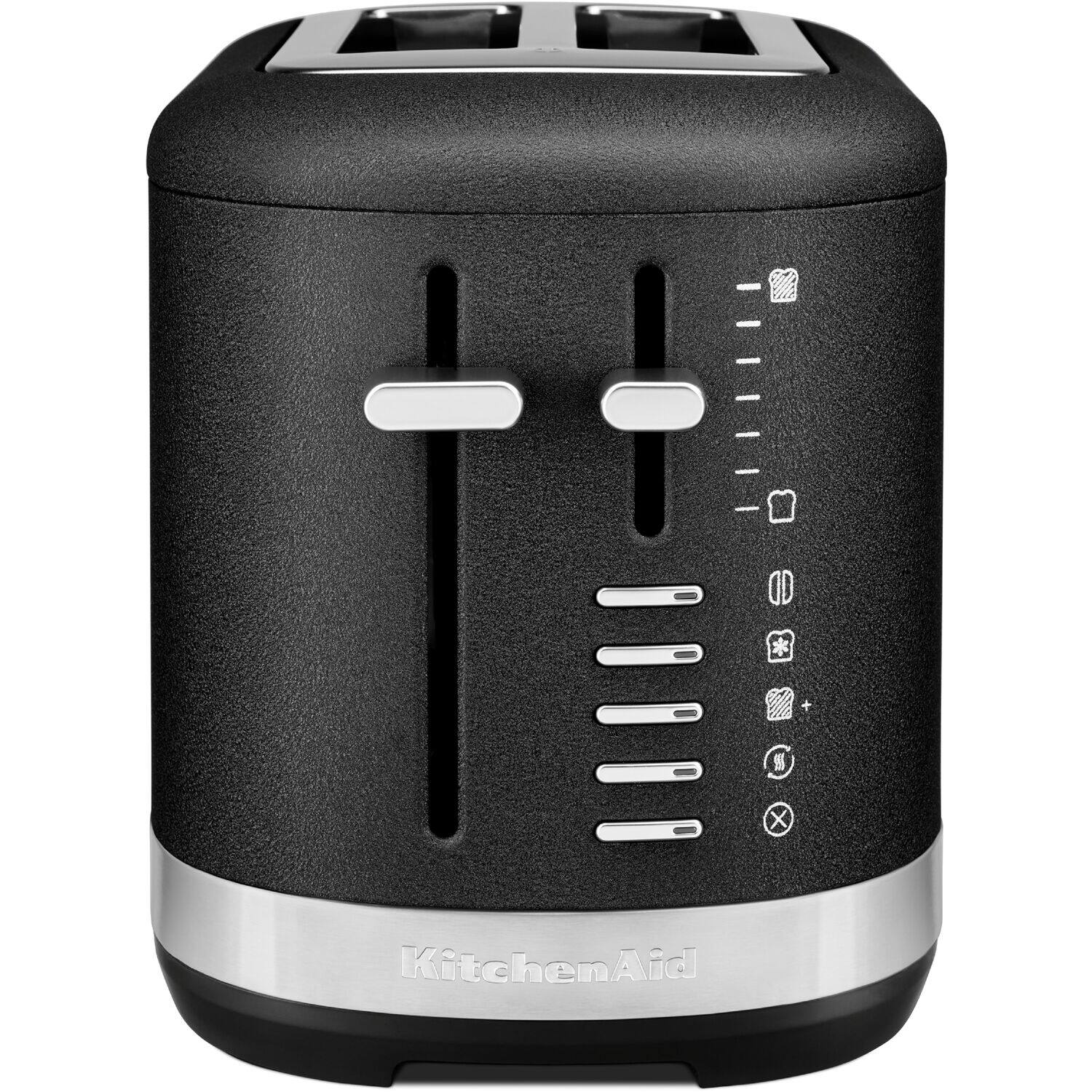 Alt View 3. KitchenAid - 2 Slice Programmable Toaster, 120V, Cast Iron Black - Black.