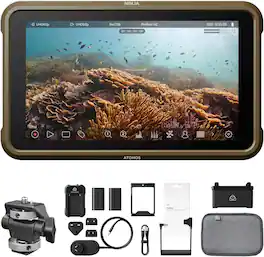 Atomos - Ninja 5.2" 4K HDMI Recording Monitor with Accessory Kit & SmallRig Bundle - Black