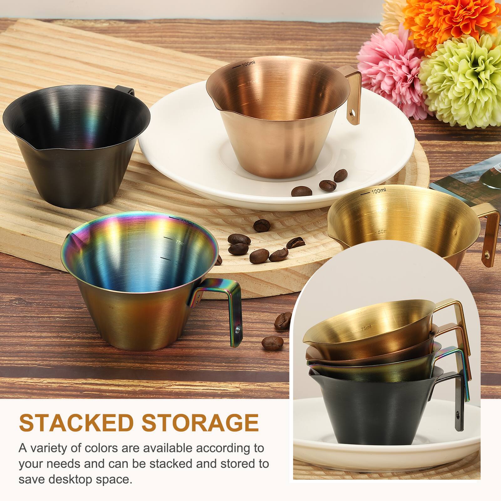 100ml, 25ml

STACKED STORAGE

A variety of colors are available according to your needs and can be stacked and stored to save desktop space.