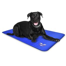 Arf Pets - Dog Cooling Mat 35”x55”, Durable, Non-Toxic Gel Dog Bed Mat for Kennels, Crates & Beds - Blue