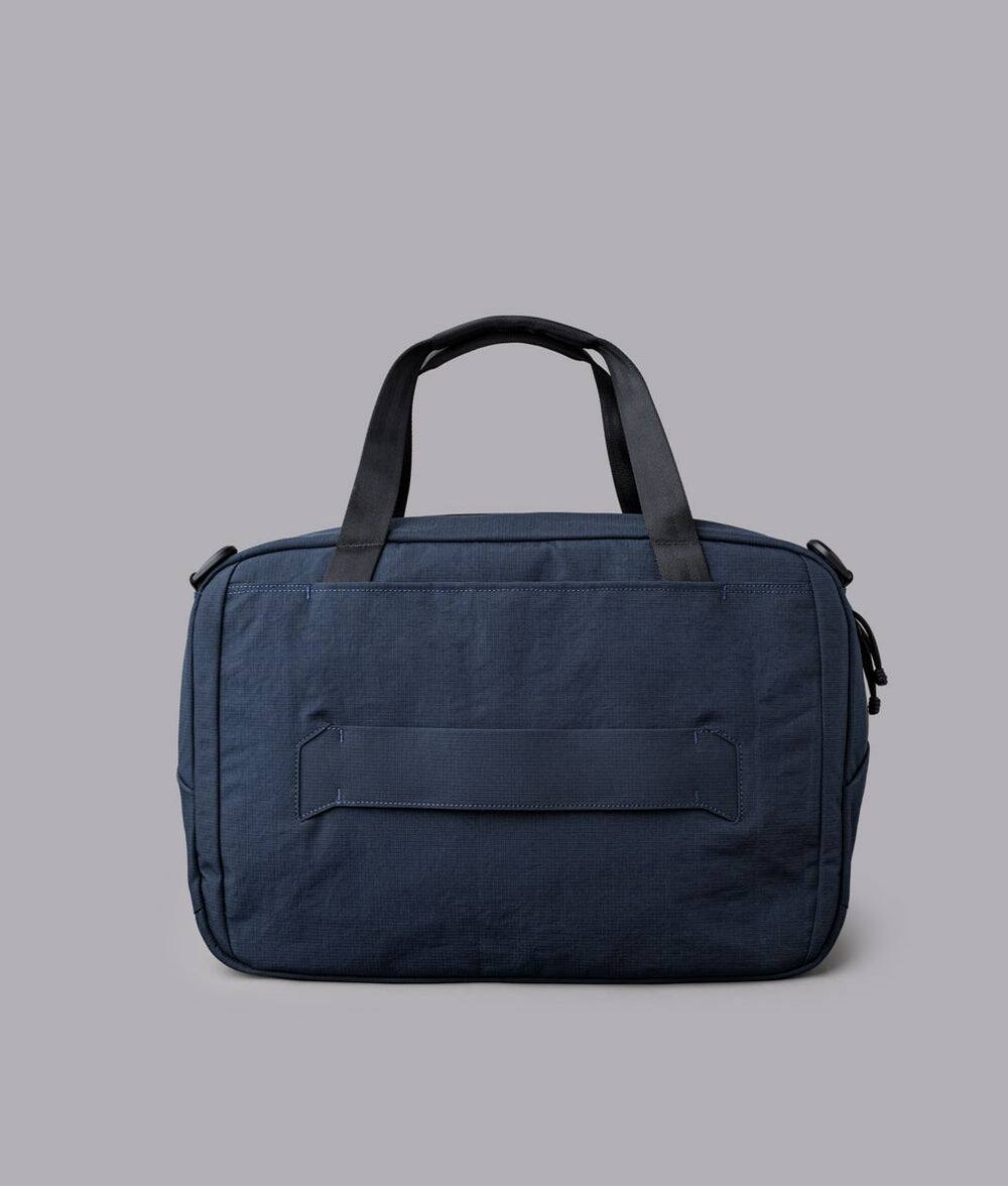 Back. ALPAKA - Bravo Brief 16 Inch Laptop Briefcase,Messenger Bag for Men and Women, Business Shoulder Bag for Work Travel - Moonlight Blue Axoflux 400D Ripstop Nylon.