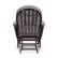 Alt View 16. Storkcraft - Hoop Glider and Ottoman - Espresso/Gray Swirl.