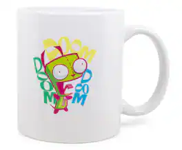 Surreal Entertainment - Nickelodeon Invader Zim "Doom Doom Doom" Ceramic Mug Exclusive | Holds 11 Ounces - White