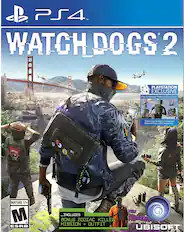 PS4 TM WATCHDOGS2 PLAYSTATION EXCLUSIVE Play All Mission Packs 30 Days Early* "Individual Mission Packs and Season Pass sold separately. MATURE 17+ M ESRB _INCLUDES BONUS ZODIAC KILLER MISSION + OUTFIT UBISOFT