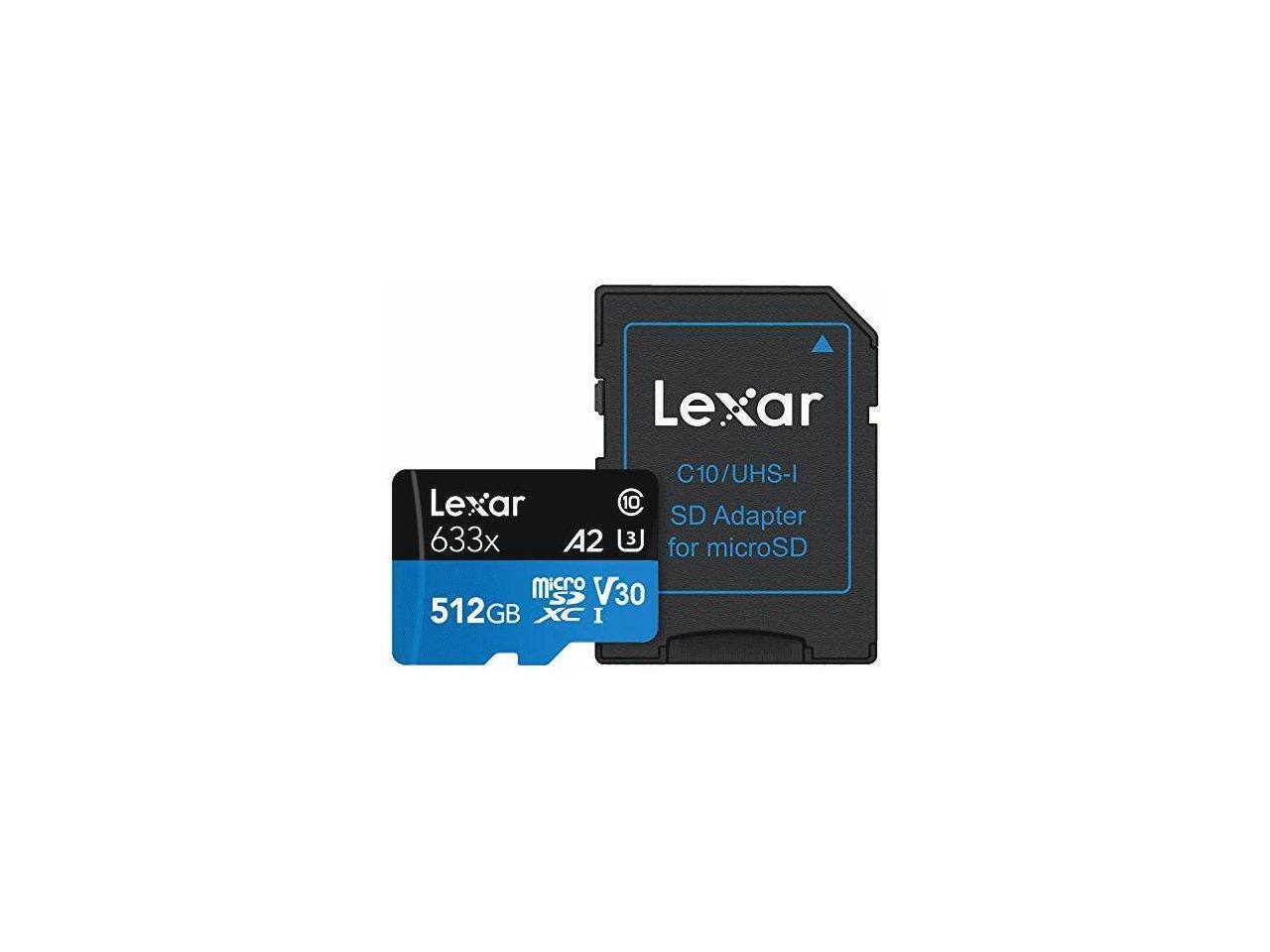 Lexar C10/UHS-I Lexar 633x A2 3 for microSD micro V30 SV 512GB XC I