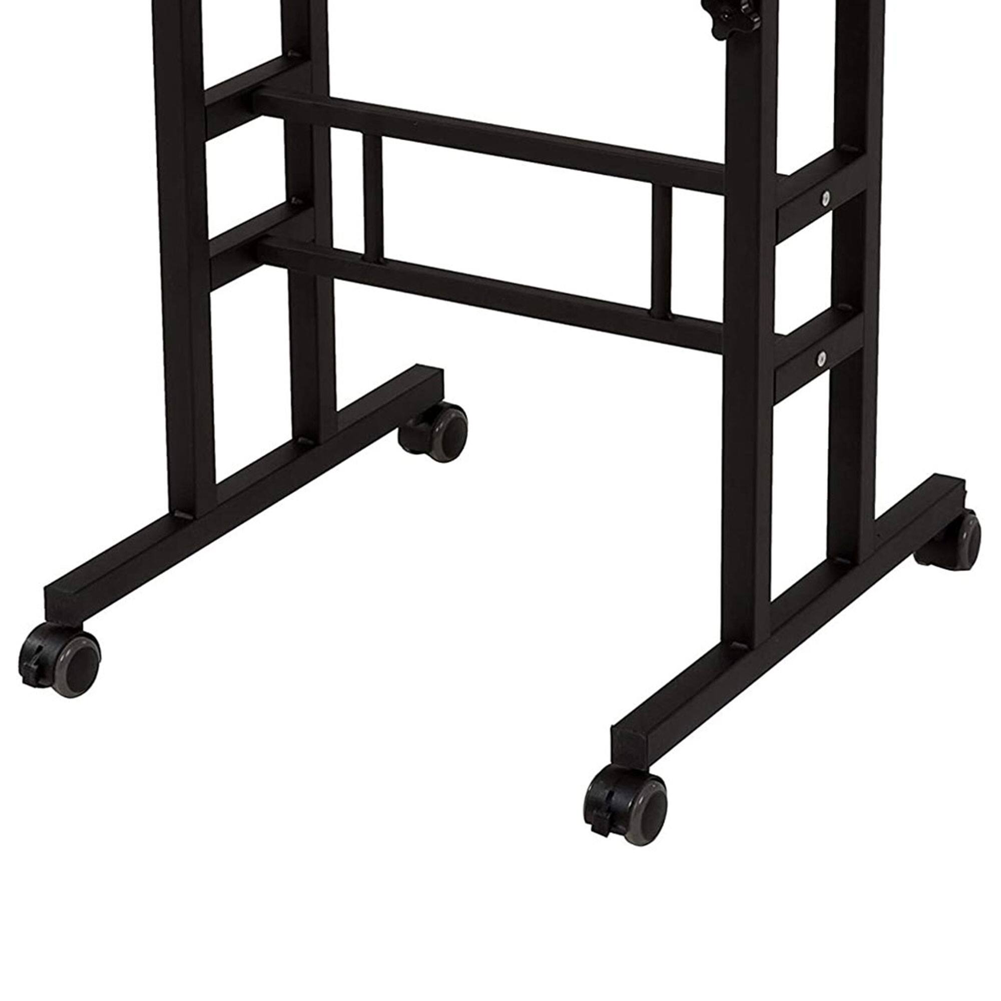 Alt View 4. SDADI - SDADI S001BFBT Adjustable Height Mobile Standing Office Computer Desk, Black - Black.