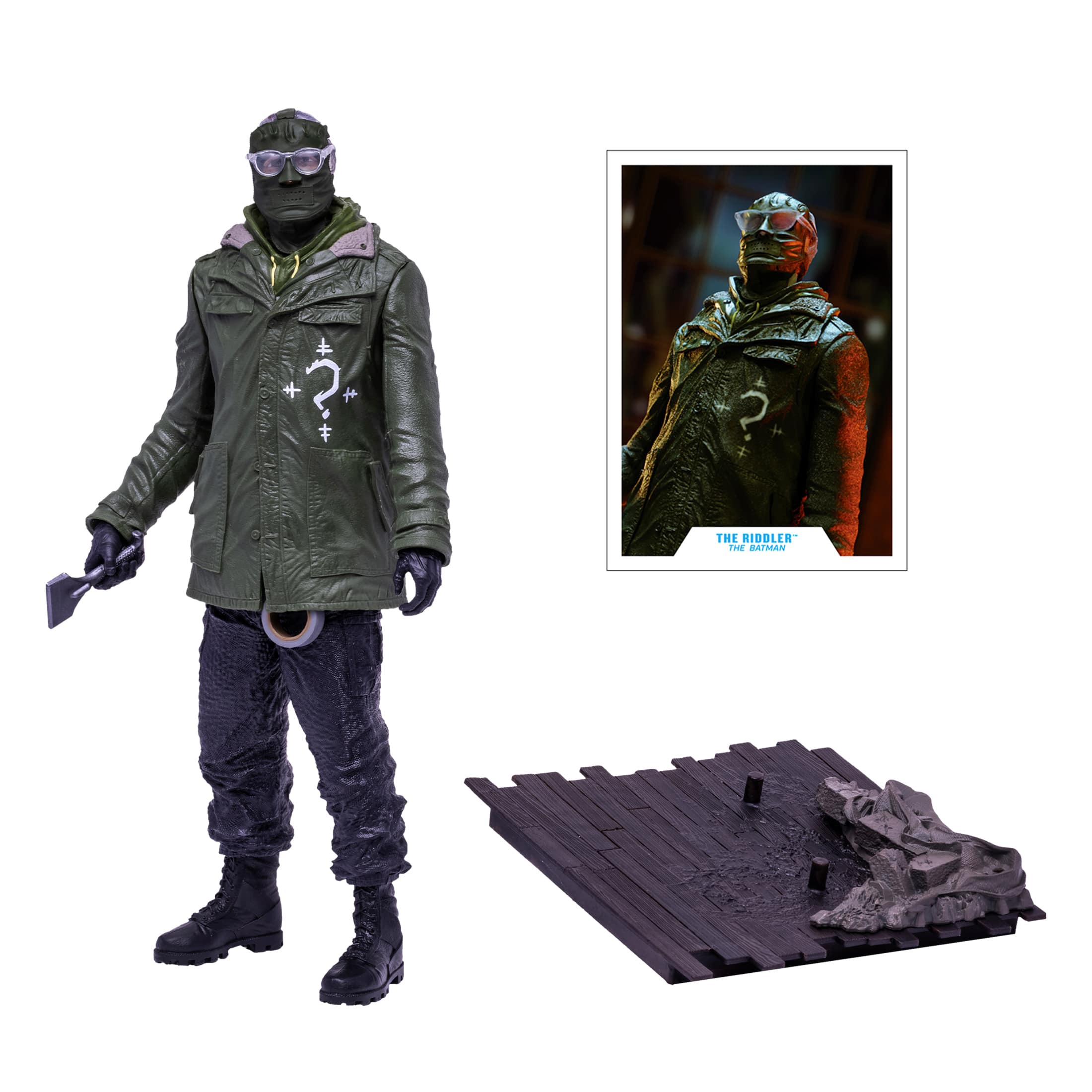 Front. McFarlane Toys - DC: The Batman Movie - 12" The Riddler Posed Statue.