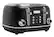 Angle. Haden - Heritage 4 Slice Toaster - Black/Chrome.
