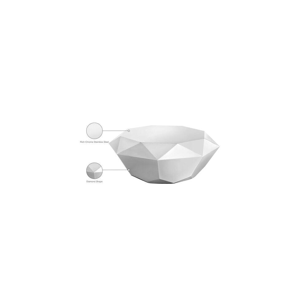 Rich Chrome Stainless Steel  
Diamond Shape