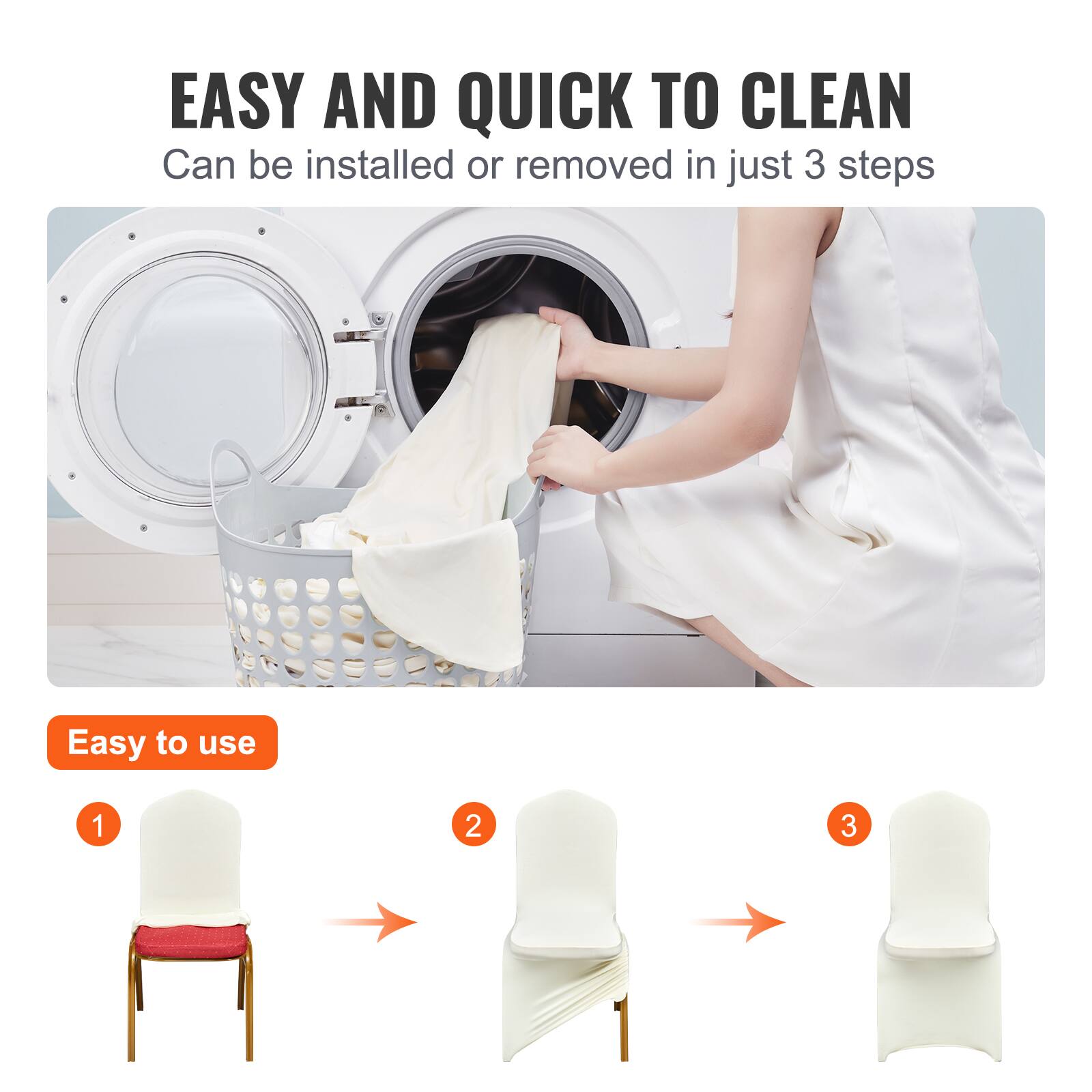 EASY AND QUICK TO CLEAN Can be installed or removed in just 3 steps Easy to use 1 2 3 1