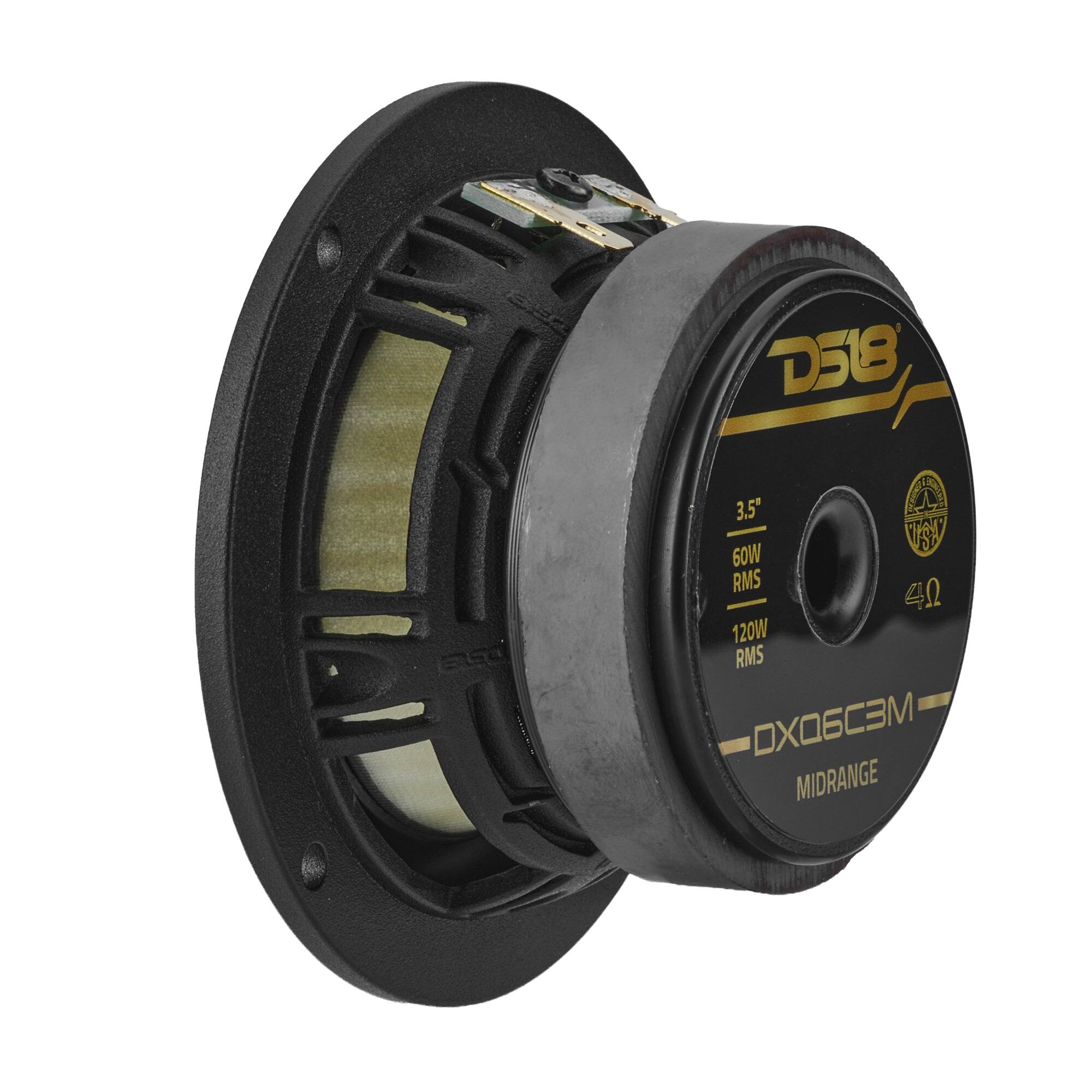 D518  
3.5" VSV  
60W RMS  
120W RMS  
4Ω  
MIDRANGE