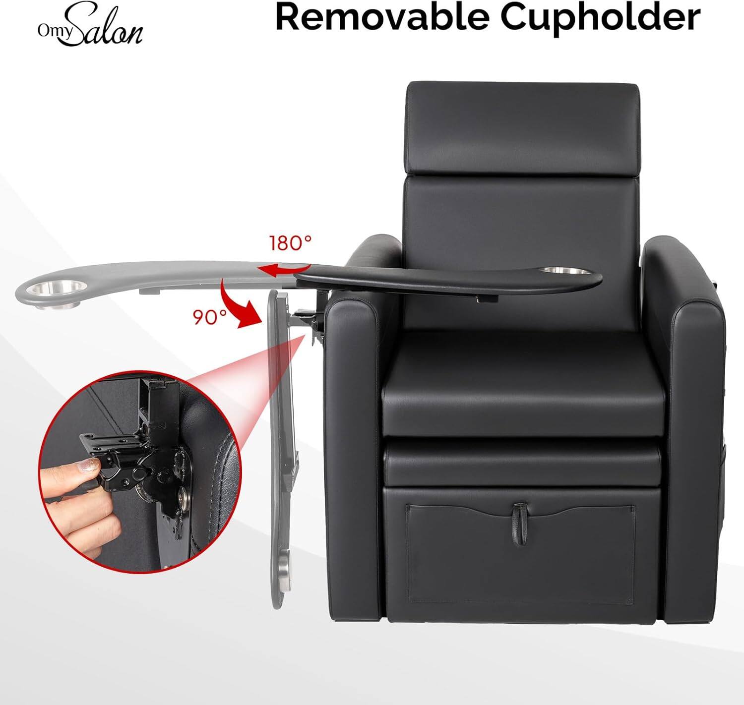 Omy Salon Removable Cupholder 180° 90°