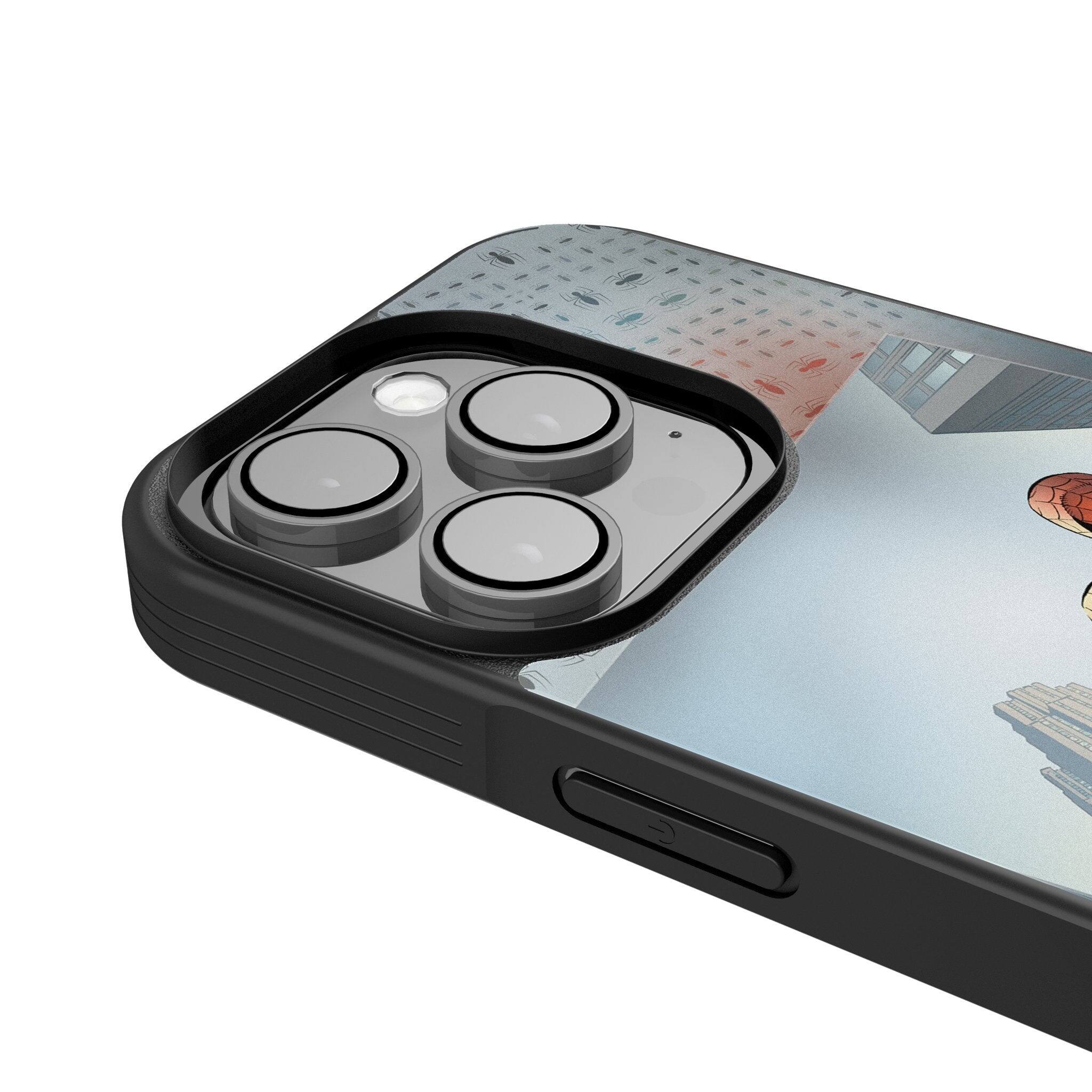 Back. Keyscaper - Marvel Cover Art Bump Phone Case - Apple iPhone 13 Mini - Spider-Man 3.