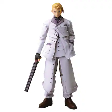 Front. Square Enix - Final Fantasy VII: Rufus Shinra Bring Arts Action Figure.