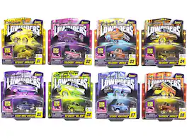Car Tuned - "Lowriders Show Glow" Series 1 Set of 8 Pieces Diecast Model Cars by CarTuned - Multicolor