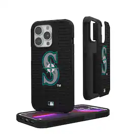 Keyscaper - MLB - Seattle Mariners iPhone Text Backdrop Rugged Case - 15 Pro - Multicolor