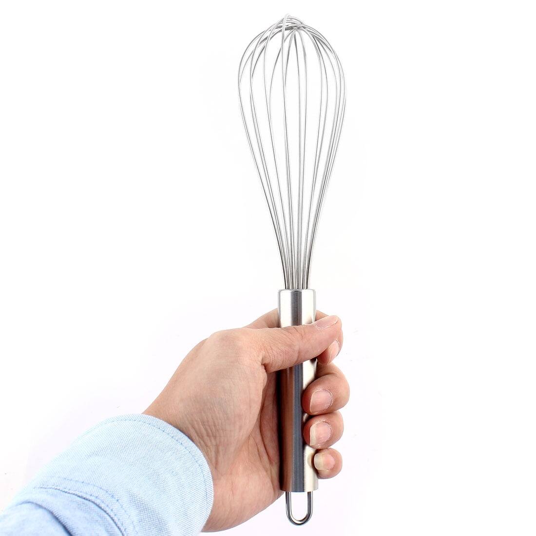 Angle. Giantpower - Stainless Steel Manual Handheld Egg Cream Mixing Mixer Beater Whisk - Sliver.
