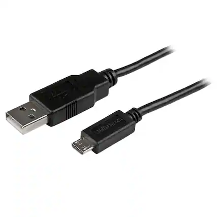 Front. StarTech.com - StarTech 6' Mobile Charge Sync USB to Slim Micro USB Cable.