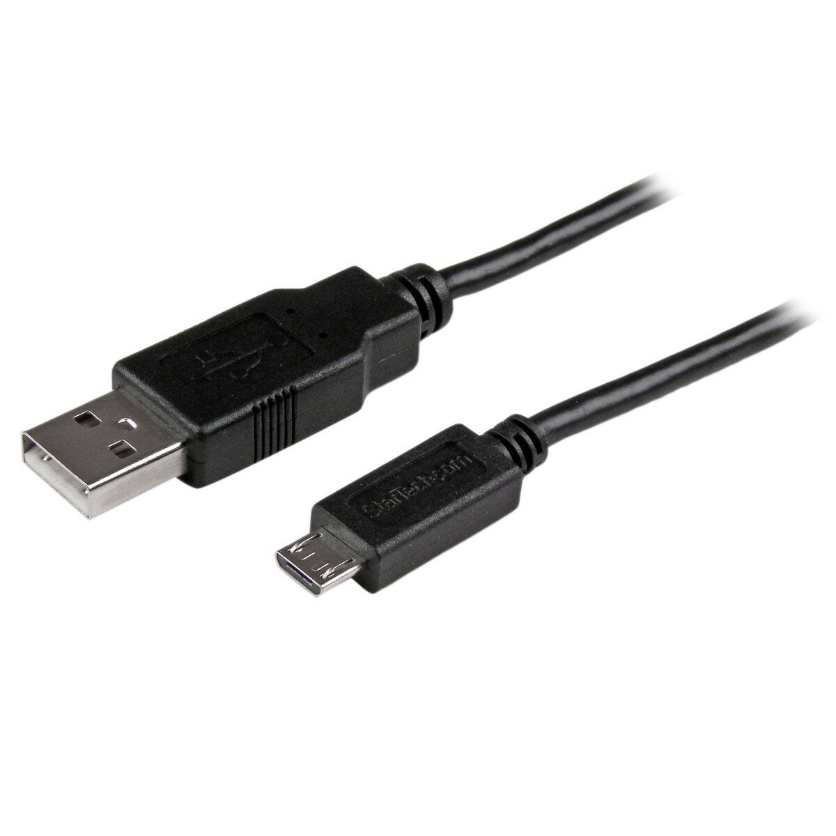 Front. StarTech.com - StarTech 6' Mobile Charge Sync USB to Slim Micro USB Cable.