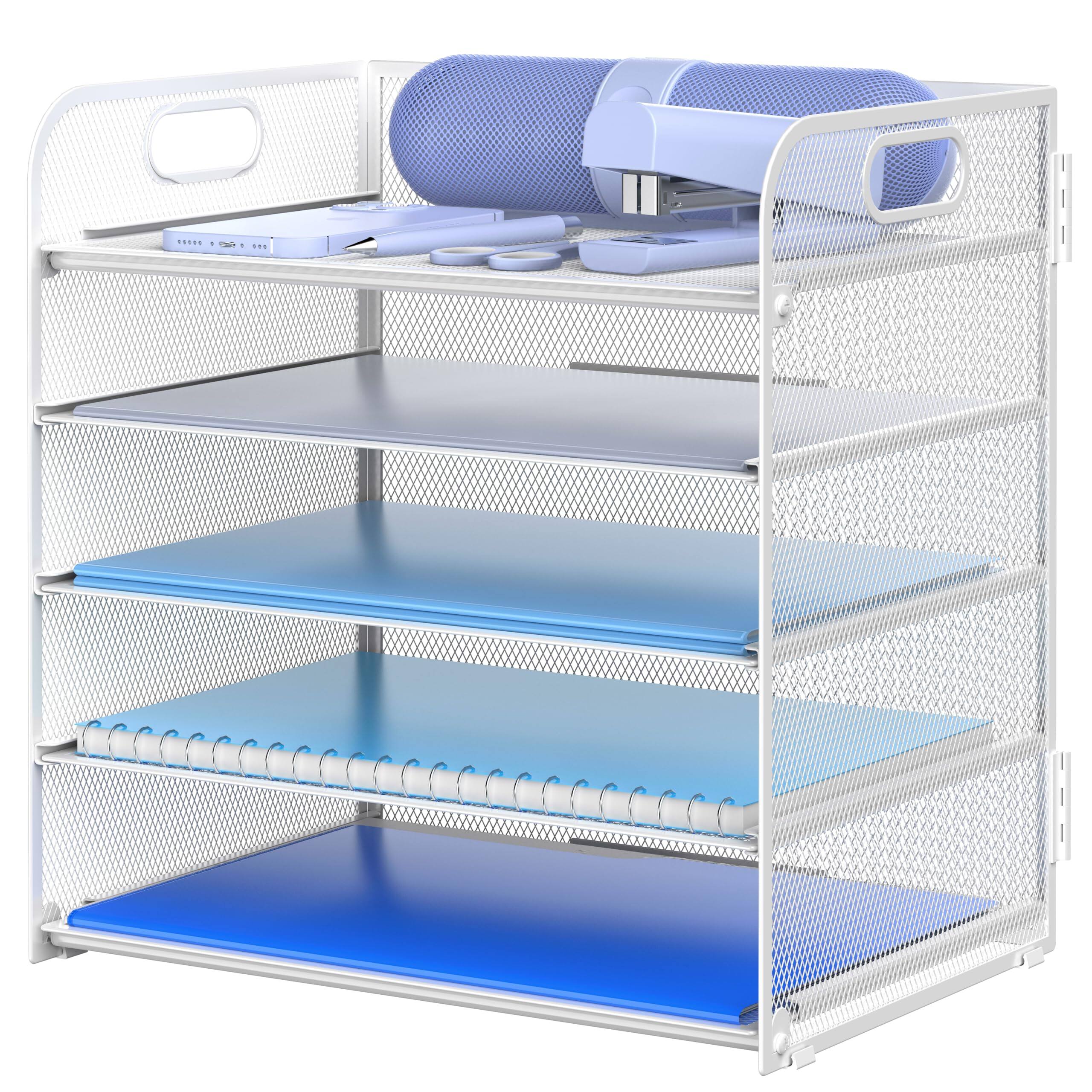 5-tier Desk Organizer,white