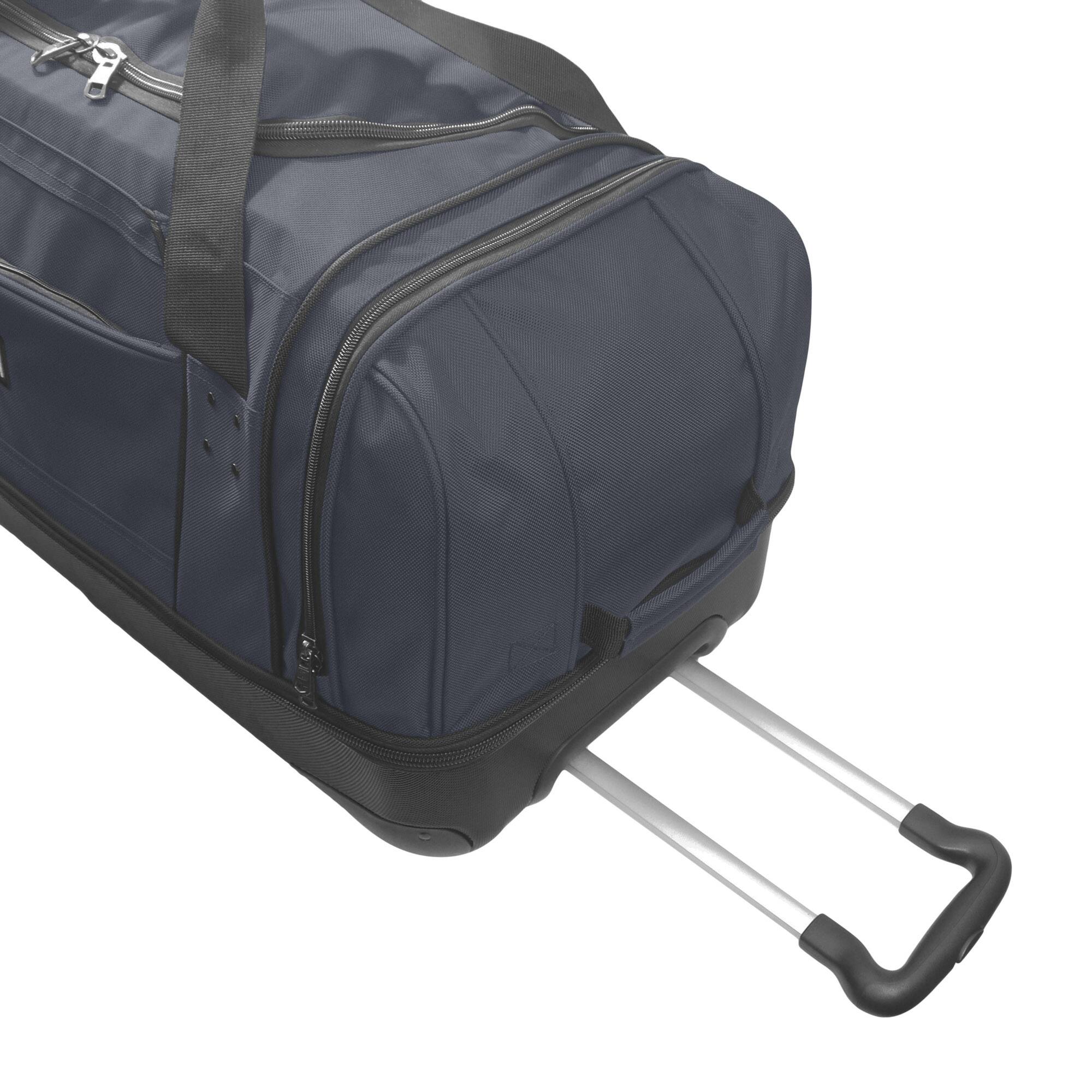 Alt View 5. Ful - Workhorse 30" Split Level Rolling Duffle Bag - NAVY.