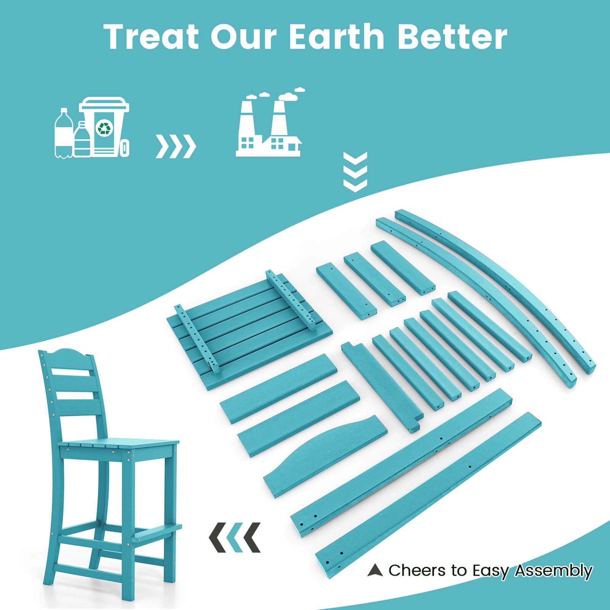 Treat Our Earth Better
Cheers to Easy Assembly