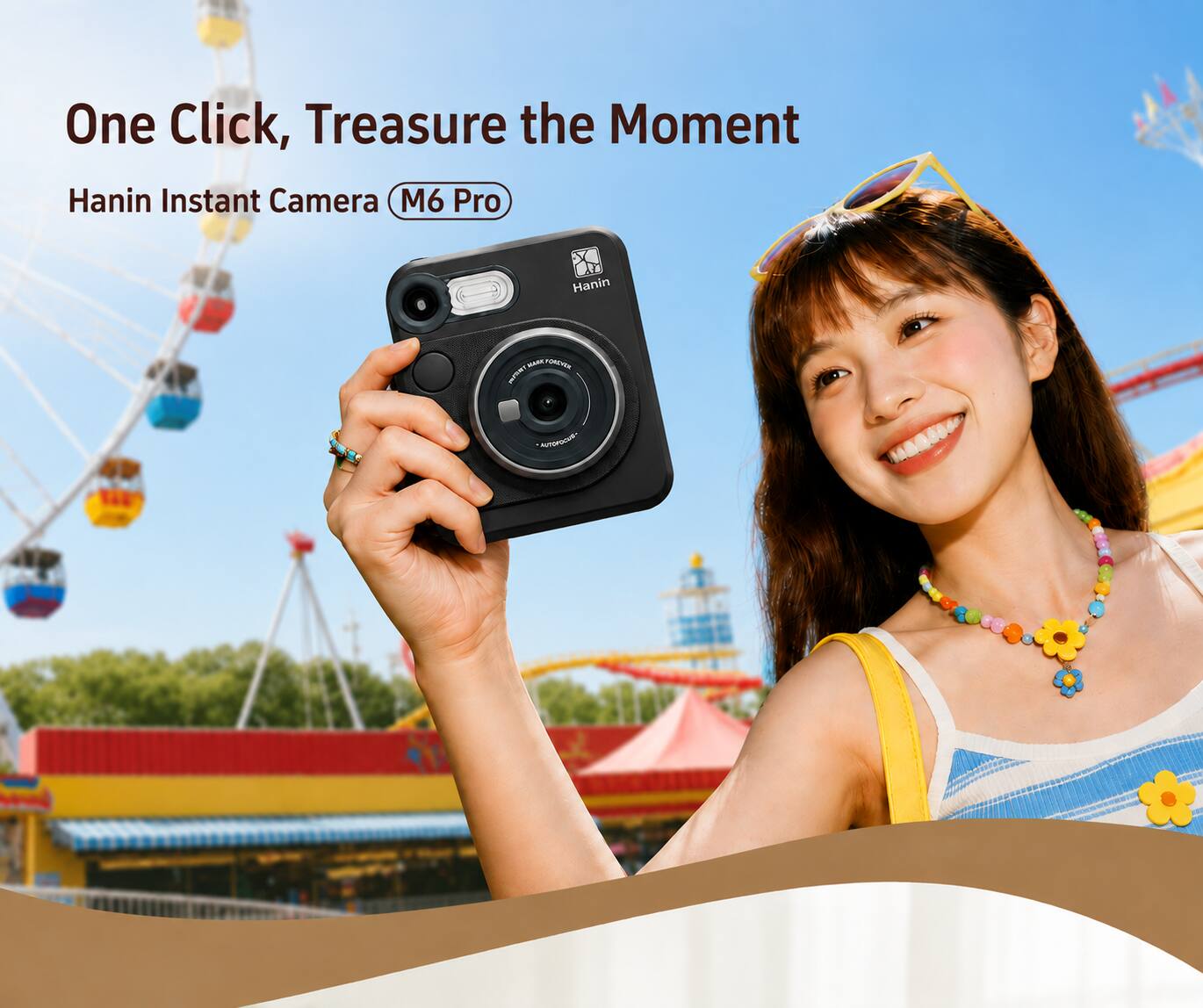 One Click, Treasure the Moment  
Hanin Instant Camera M6 Pro
