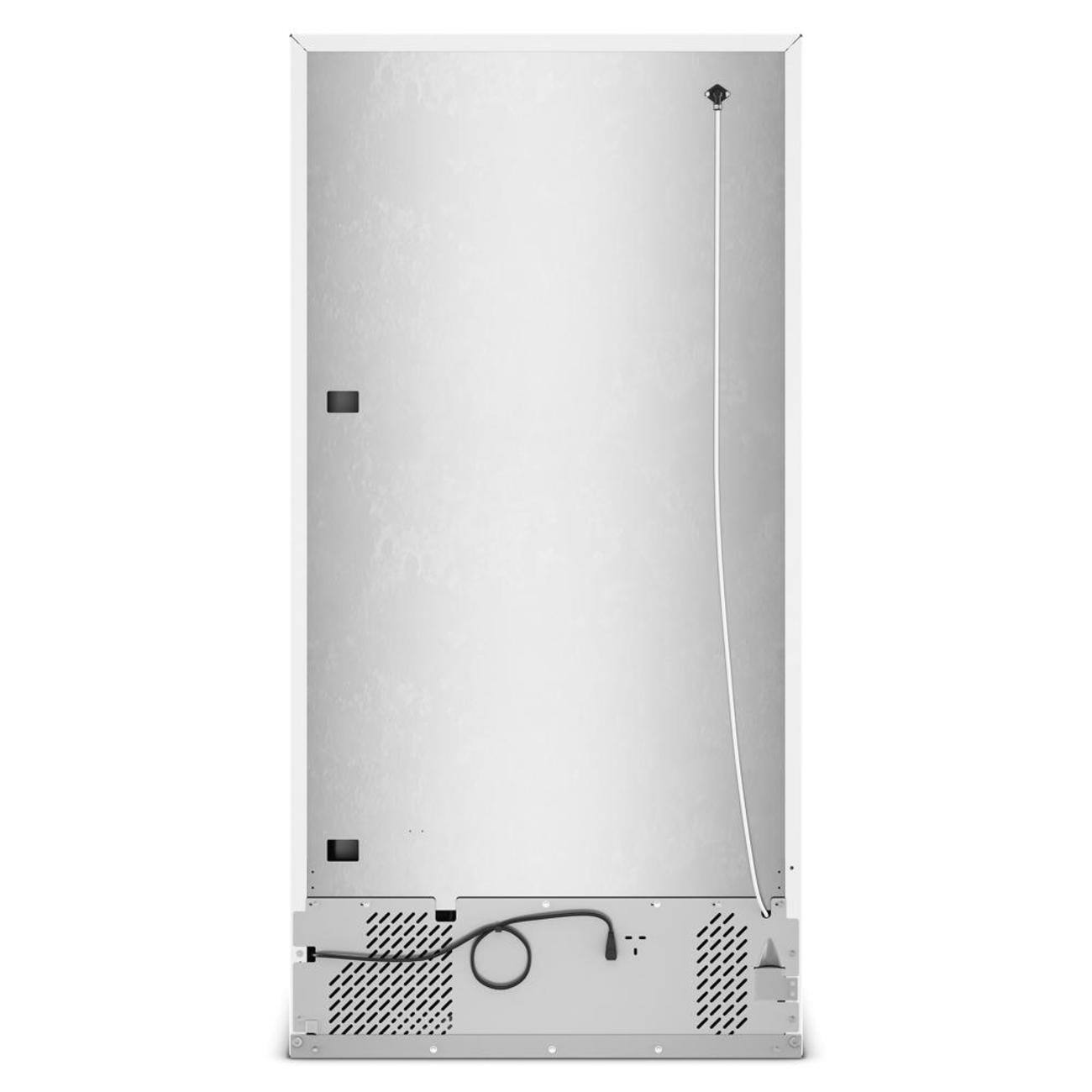 Back. Amana - 33 in. Wide 21.3 cu. ft. Top-Freezer Refrigerator With Dual Crisper Drawers - White.