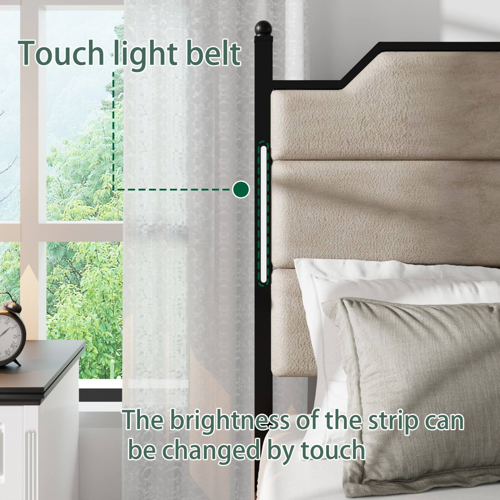 Touch light belt

The brightness of the strip can be changed by touch