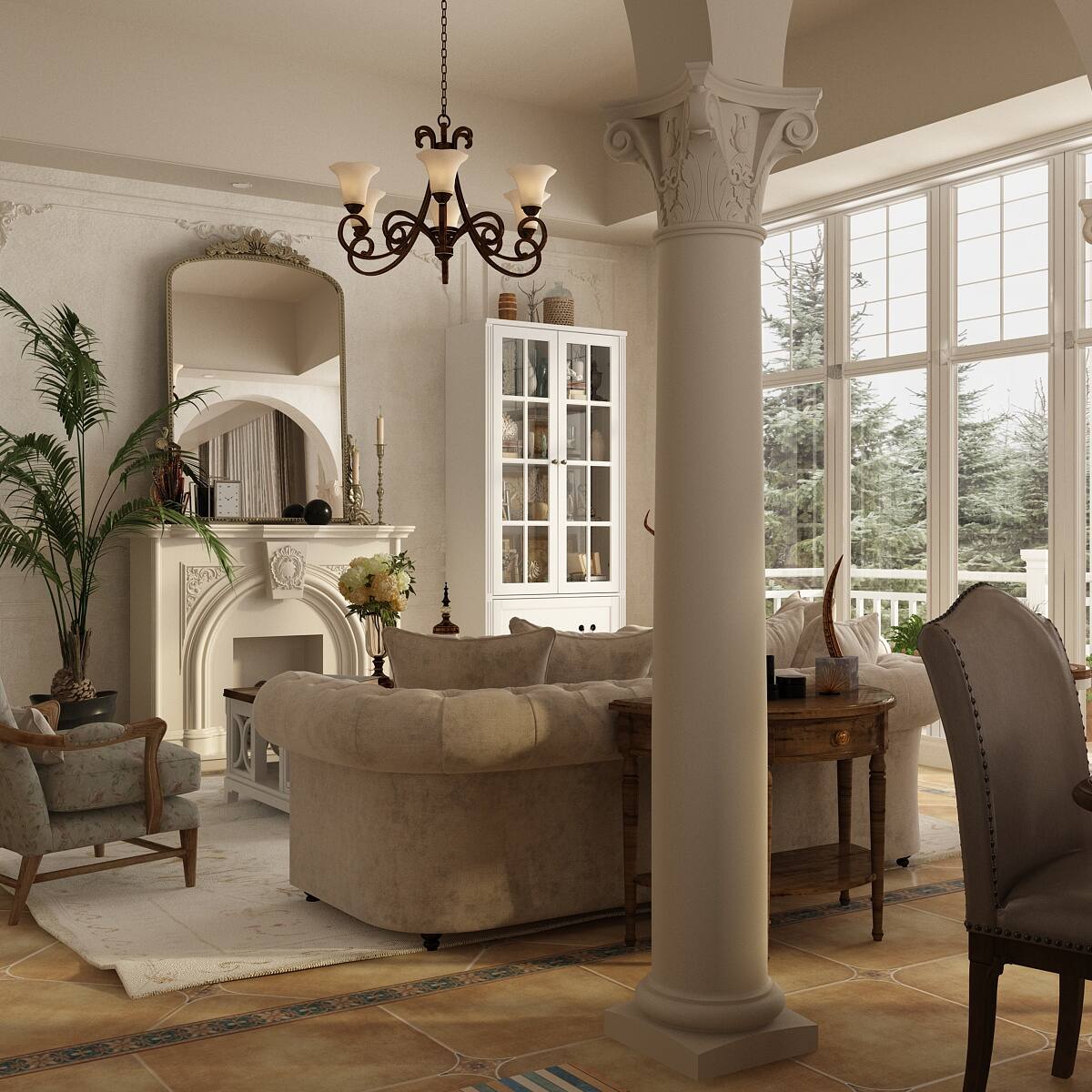 Alt View 4. Famapy - Famapy Glass - Door Bookcase Cabinet - Adjustable Shelves & Drawer Storage, Ideal for Living Room & Study - White.