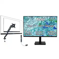 Acer 27" Vero V7 V277 Gbmipx FHD 1500:1 120Hz 1920 x 1080 Contrast ratio Refresh rate