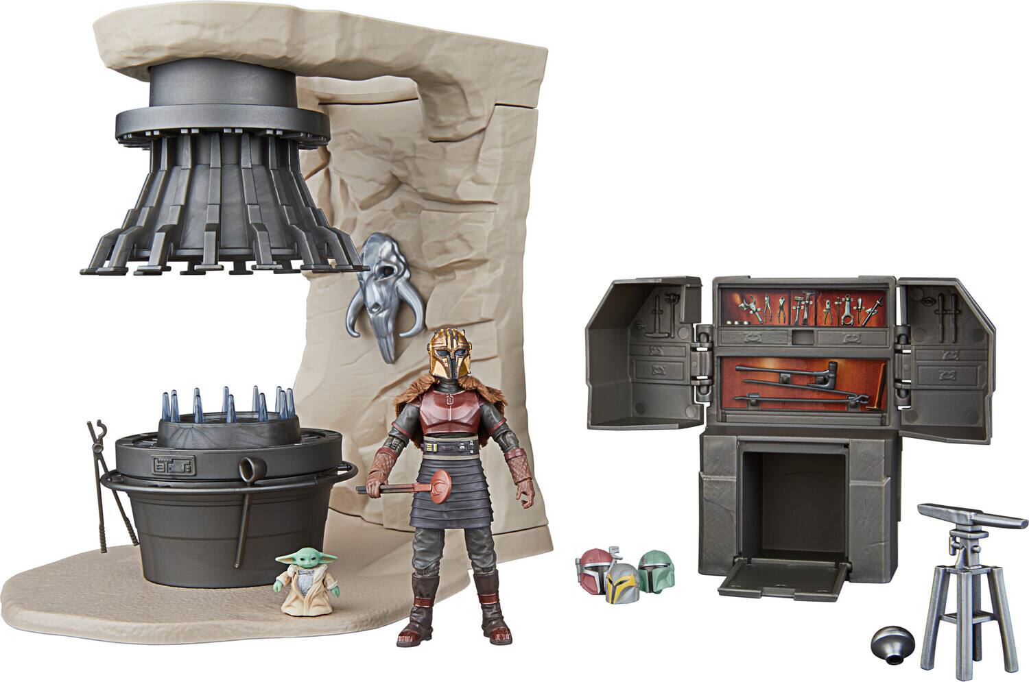 Alt View 1. Hasbro - Star Wars: The Mandalorian - Vintage Collection - The Armorer’s Forge Playset   - Collectibles - Multicolor.