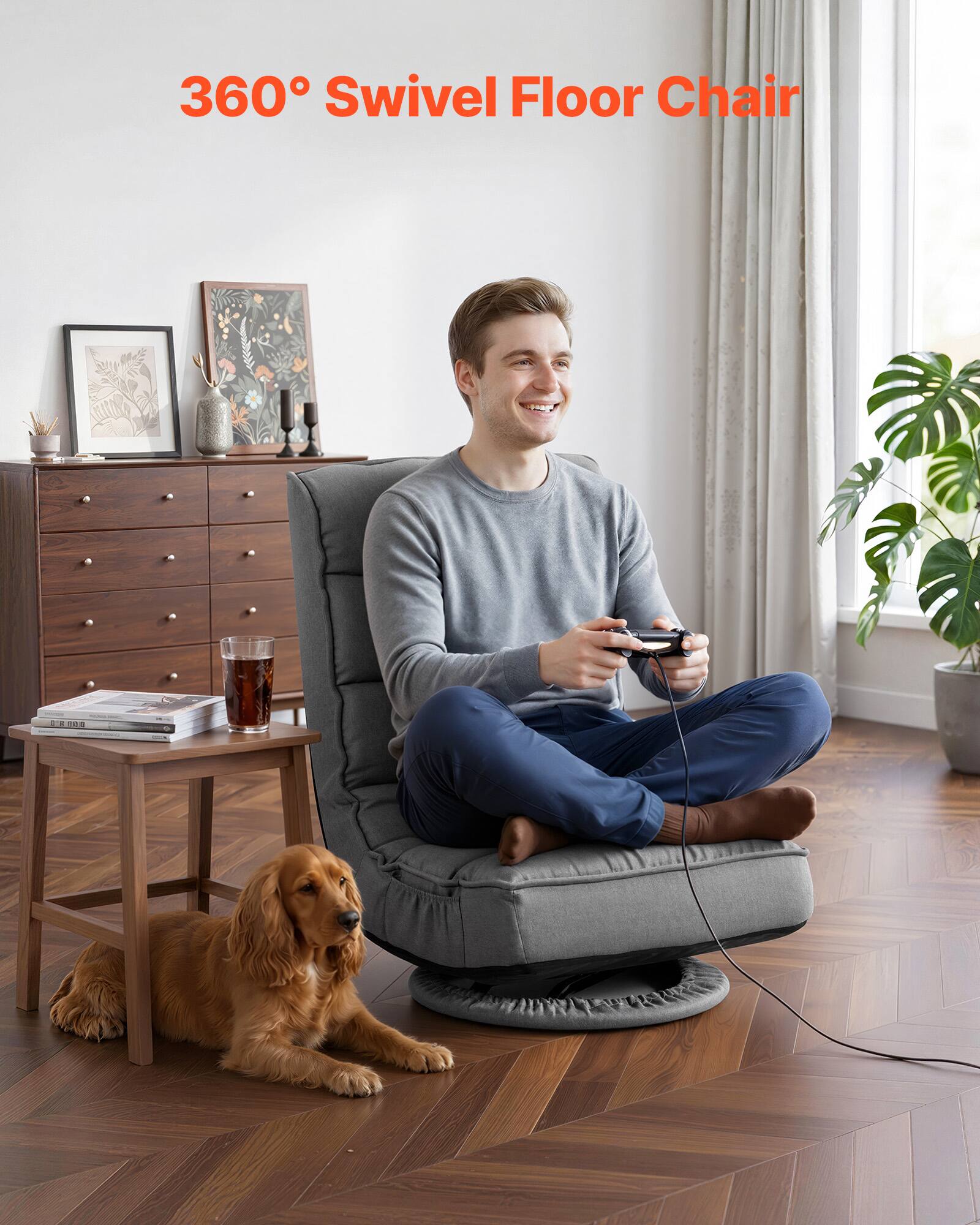 360° Swivel Floor Chair