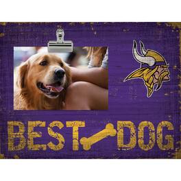 Fan Creations - Minnesota Vikings 10.5" x 8" Best Dog Clip Photo Frame - Multicolor
