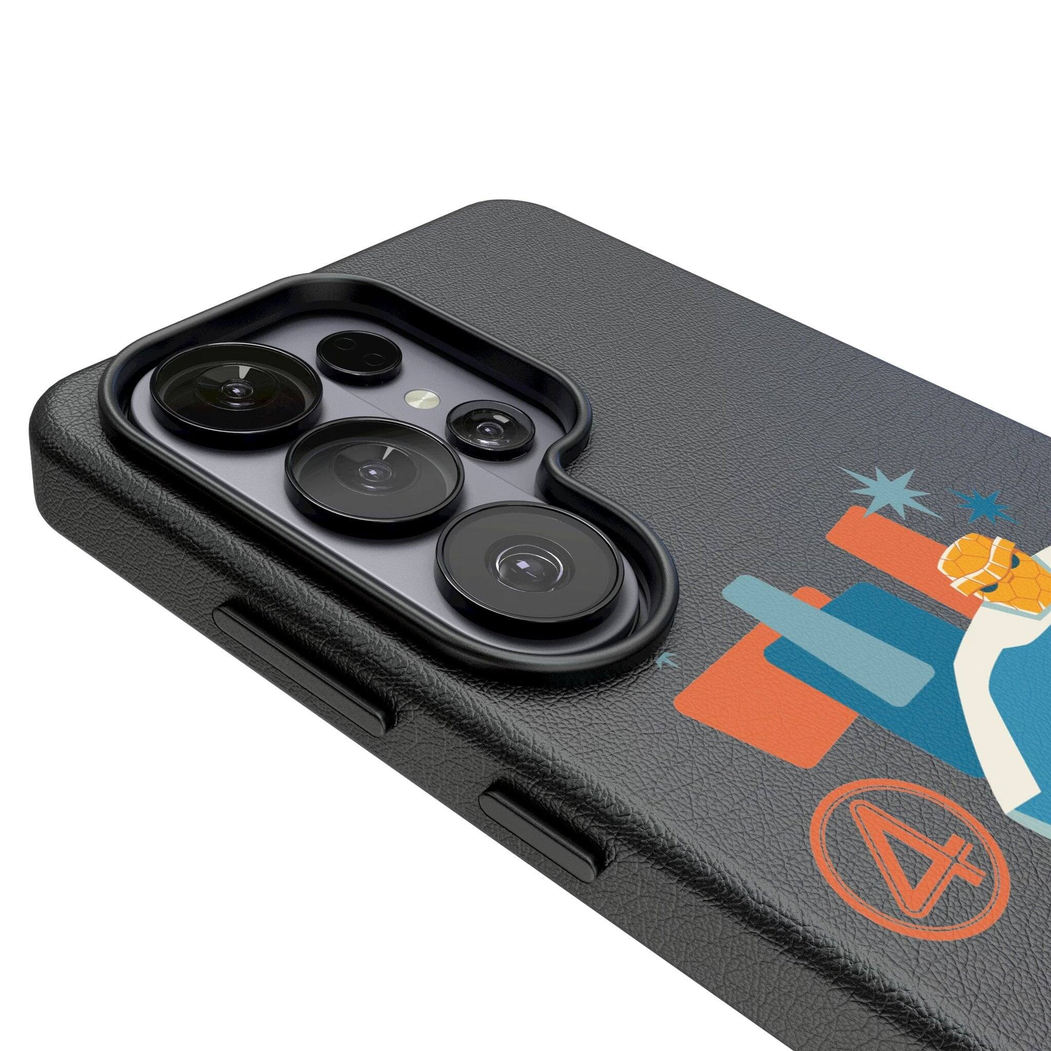 Left. Keyscaper - Marvel Badge MagSafe Compatible Phone Case - Samsung Galaxy S26 Ultra - The Thing.