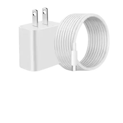 Front. Home Collection - 30W Adapter with 6Ft Cable Fast Charger USB-C For iPhone 16/ Pro/Plus/Pro Max.
