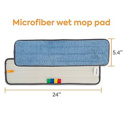 Microfiber wet mop pad  
5.4" x 24"