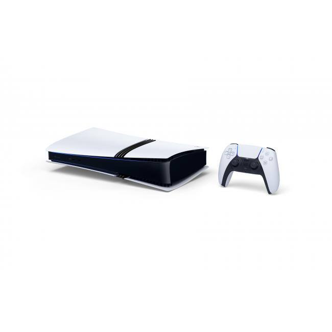 Alt View 5. Sony - PlayStation 5 Pro Console + PlayStation 5 DualSense Wireless Controller - Includes PS5 Pro Console & 2 DualSense - White.