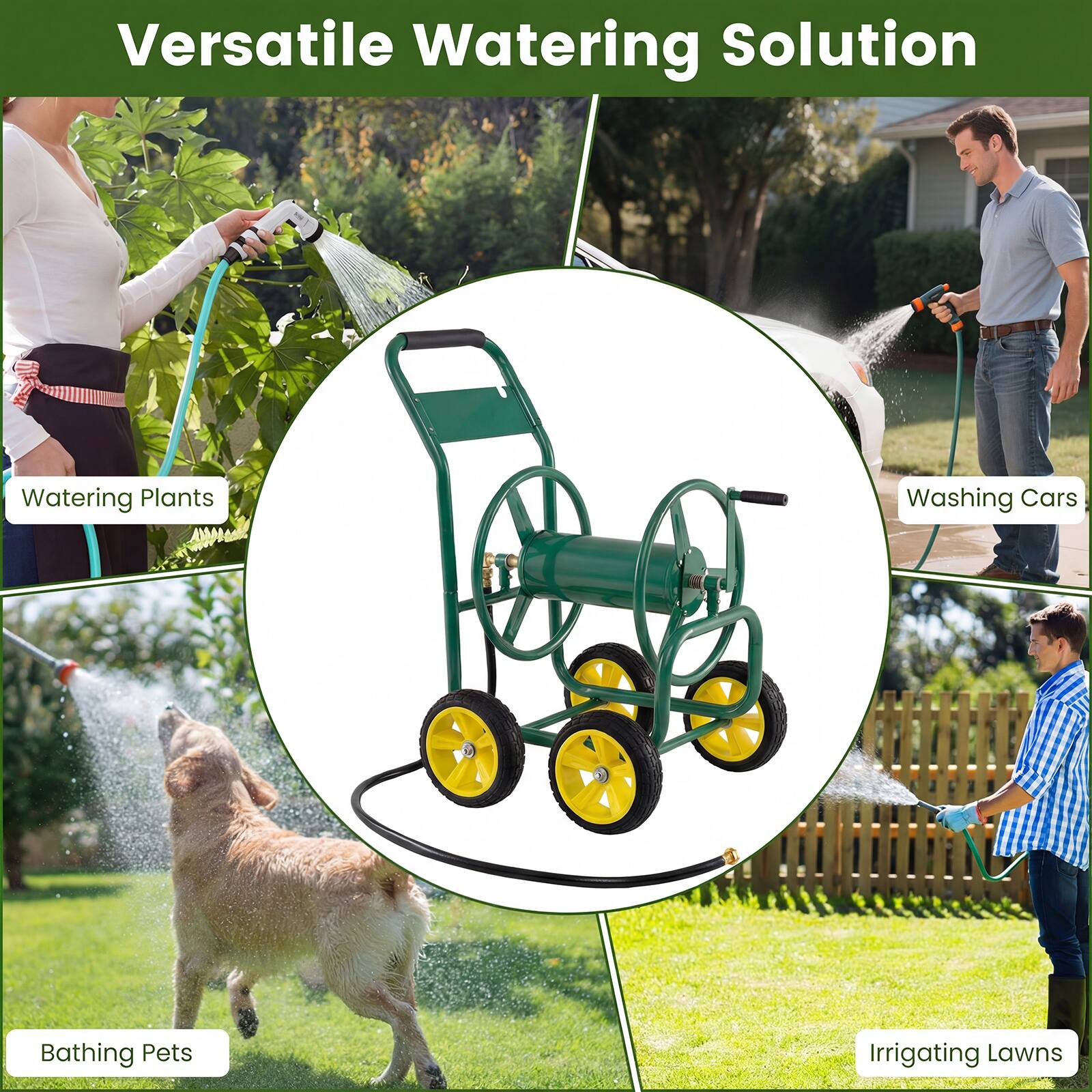 Versatile Watering Solution

- Watering Plants
- Washing Cars
- Bathing Pets
- Irrigating Lawns